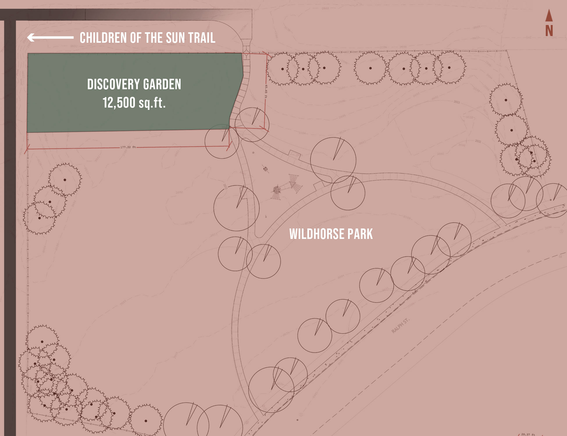 Wildhorse Park Discovery Garden Site Plan (mobile friendly)